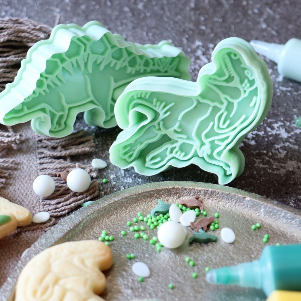 Ausstechformen mit Auswerfer – Dinosaurier-Set
