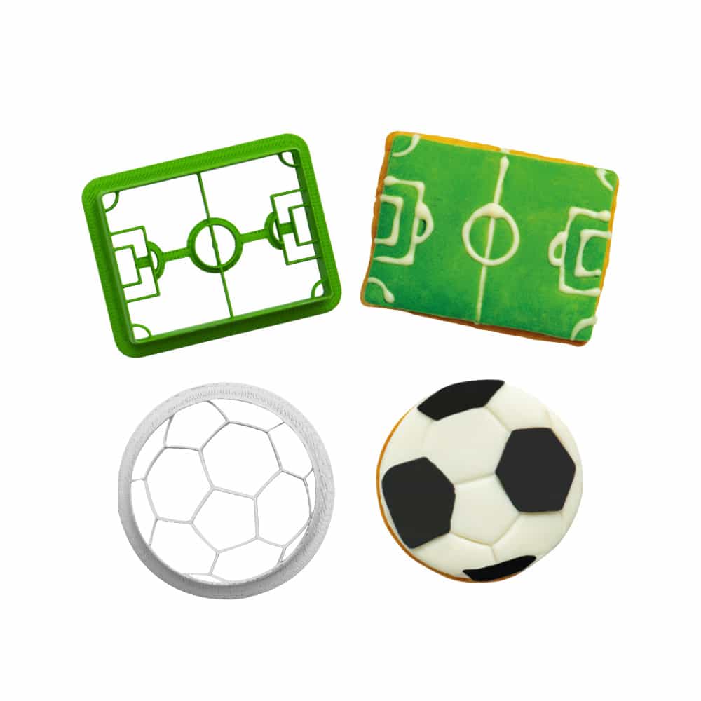 Fußball-Ausstecher-Set Goal – 2-teilig