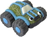 Auto/Geländewagen grün aus Gelee und Zucker