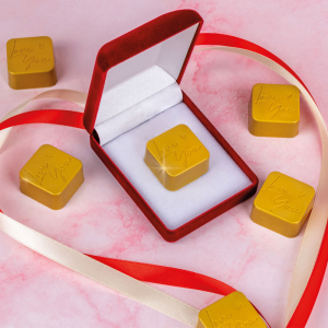 Martellato Love You Pralinenform aus Polycarbonat für Schokolade 24 Mulden