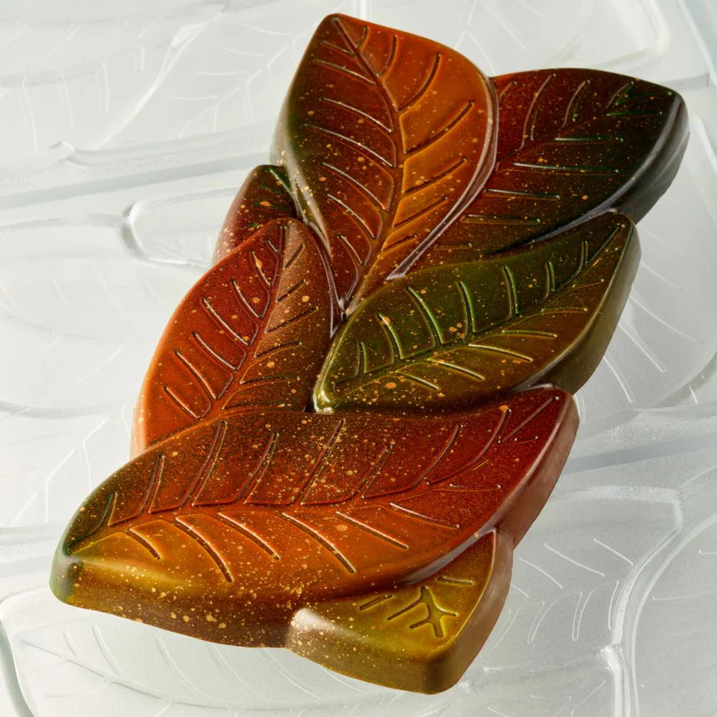 Gussform Pavoni PC5077 Garden – Schokoladentafelform mit Blätterdesign von Liudmila Pascurova