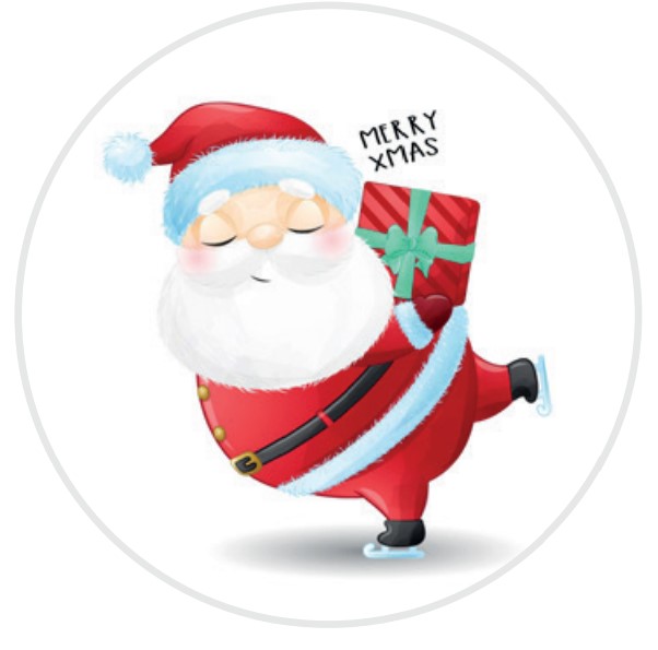 Keksaufleger Weihnachtsmann