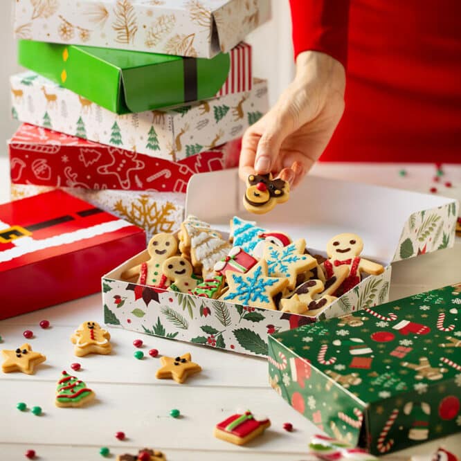 Gebäckbox Gingerbread – 23,5 × 16 × 5 cm