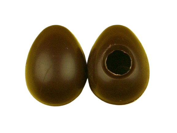 1 Folie Hohlkörper Mini-Eier Zartbitter 