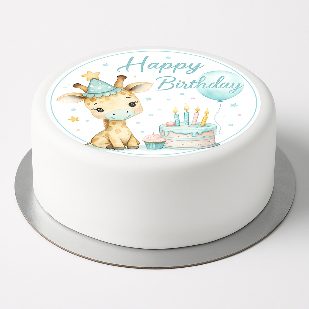 Tortenaufleger Geburtstag Giraffe