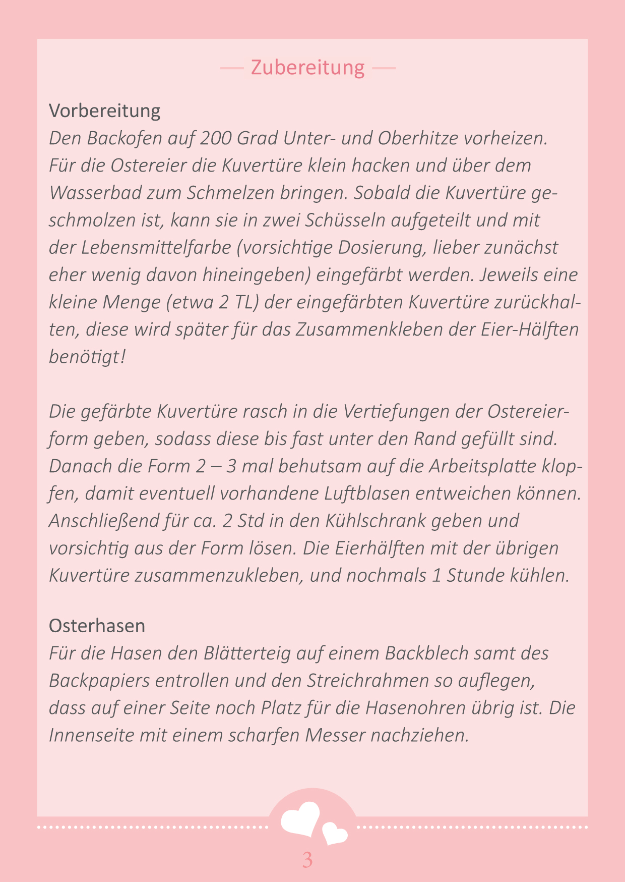 Rezeptkarte Ostertorte