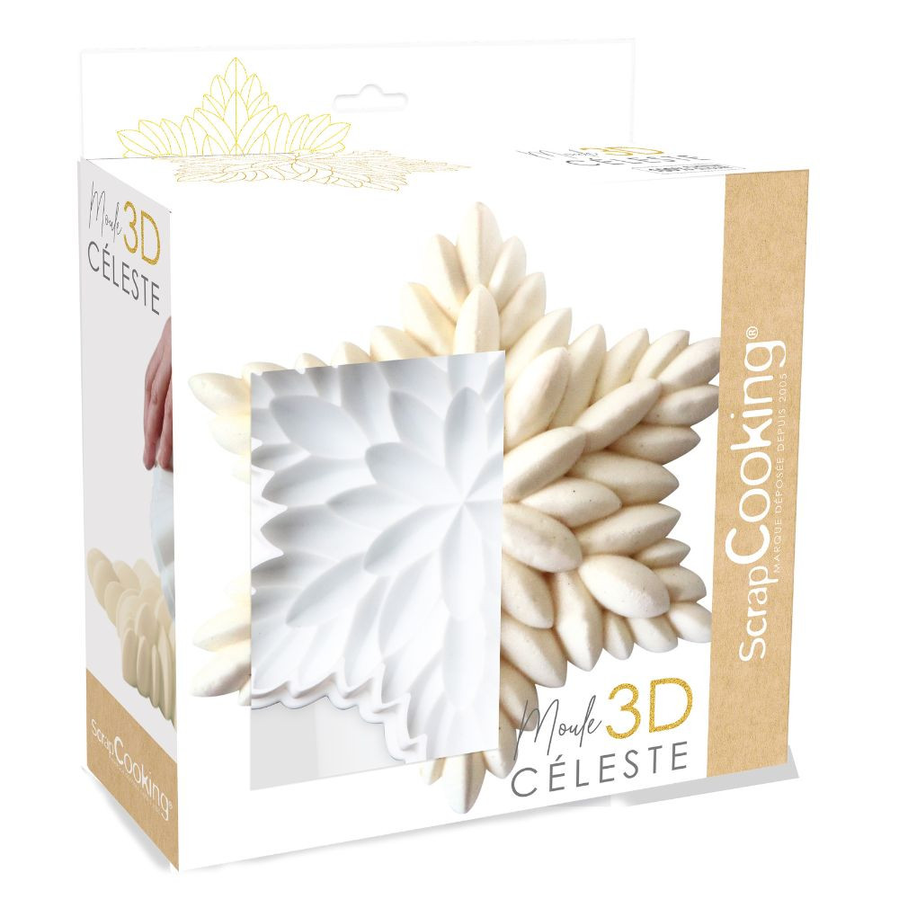 Silikonform 3D „Céleste“ – für elegante Entremets & Torten mit Sternenrelief