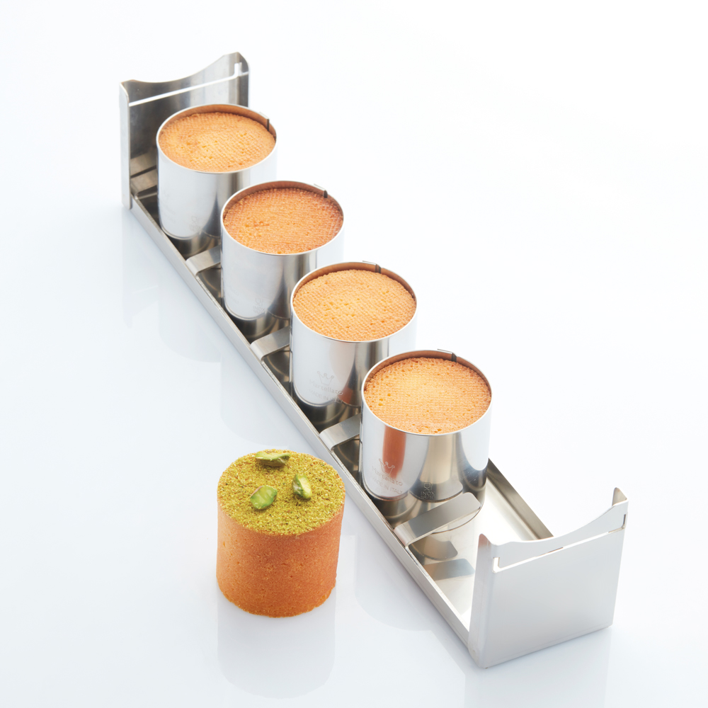 Martellato Mini Cylinder 5 – Zylindrisches Edelstahl Portionsring-Set Ø 6 cm, 5 Stück