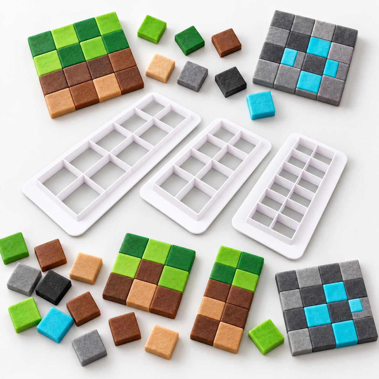 3er Set Ausstecher – Quadrate in drei Größen