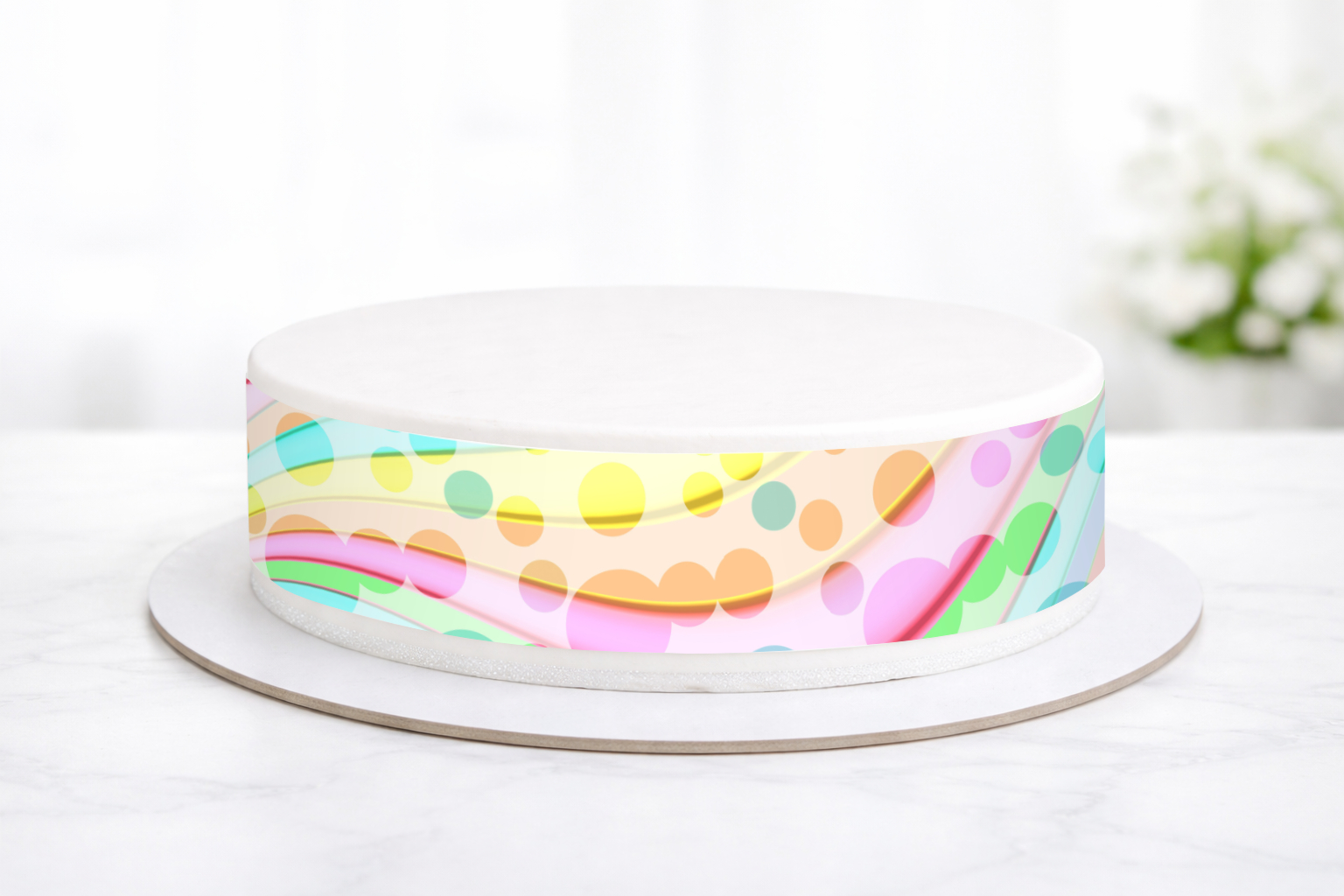 Tortenband bunte Kreise