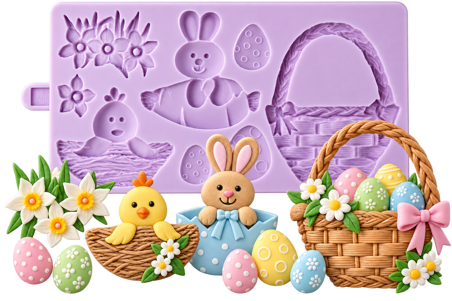 Karen-Davies Easter Cookie Silikonform Ostern