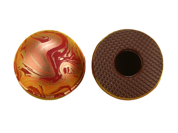 Pralinen Hohlkörper Halbkugeln mit Dekor Magic Zartbitter