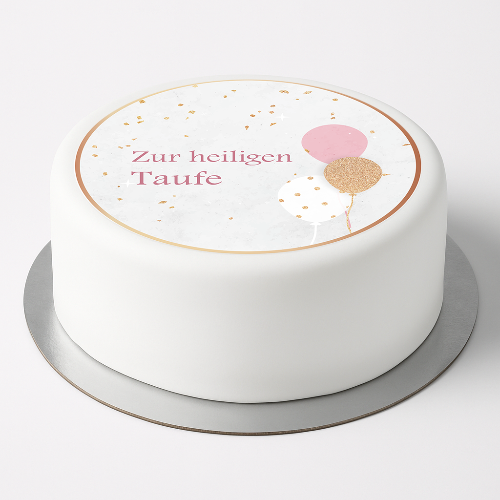 Tortenaufleger Taufe