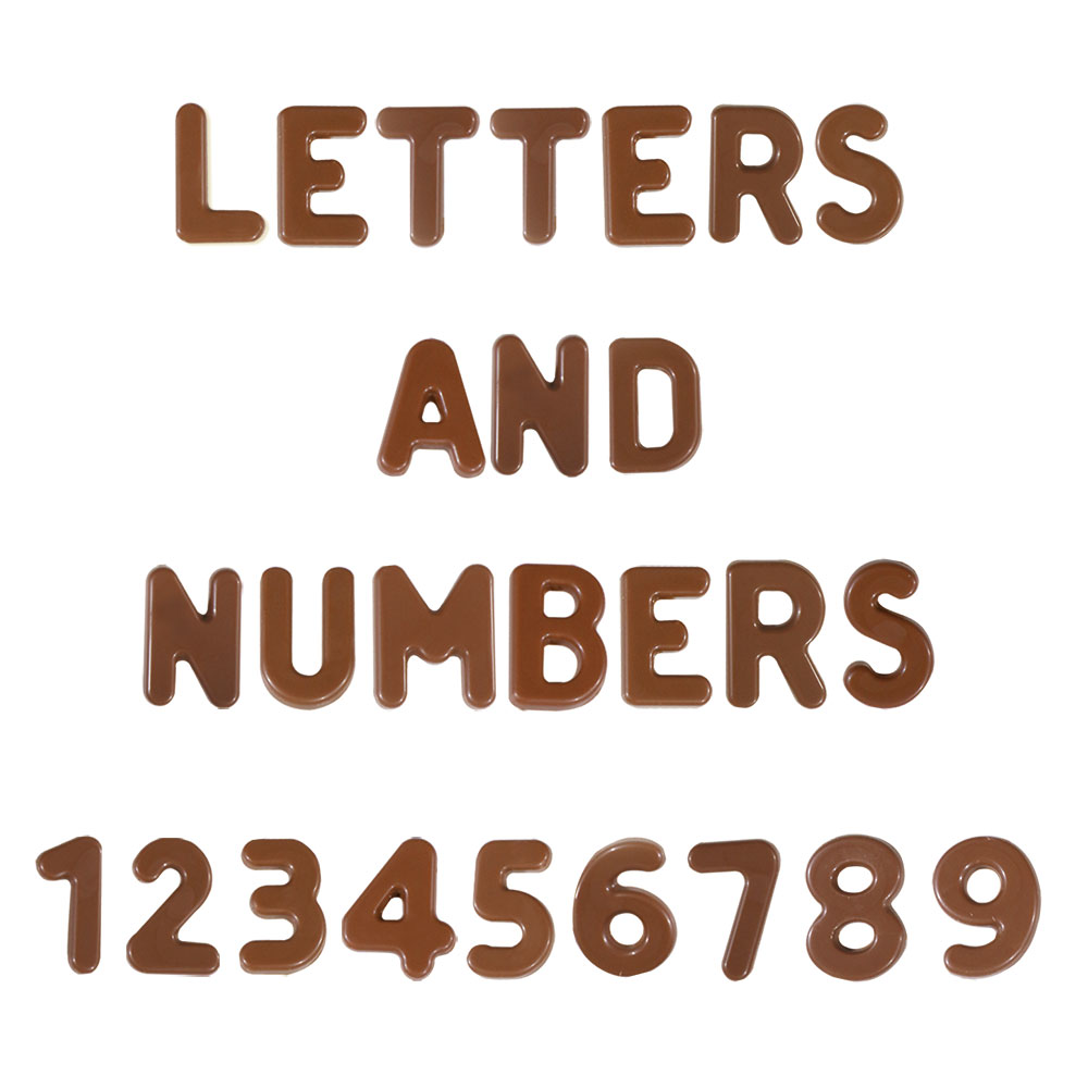 Polykarbonatform Buchstaben und Zahlen