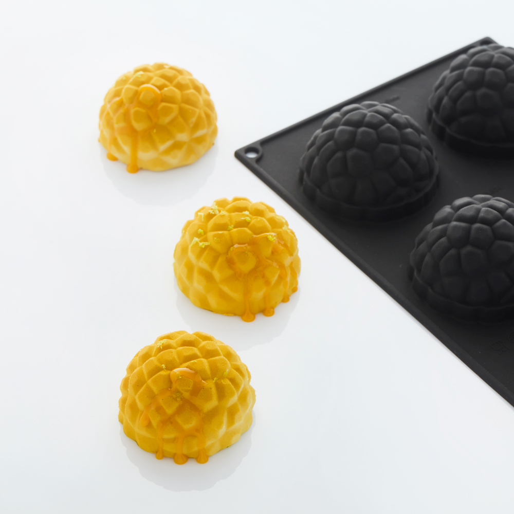 Martellato Mimosa Silikonform für 6 Monoporzionen Dessertform 86 ml