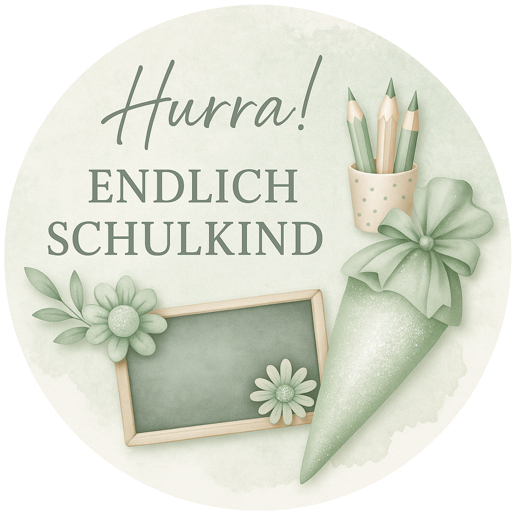 Tortenaufleger Hurra! Endlich Schulkind