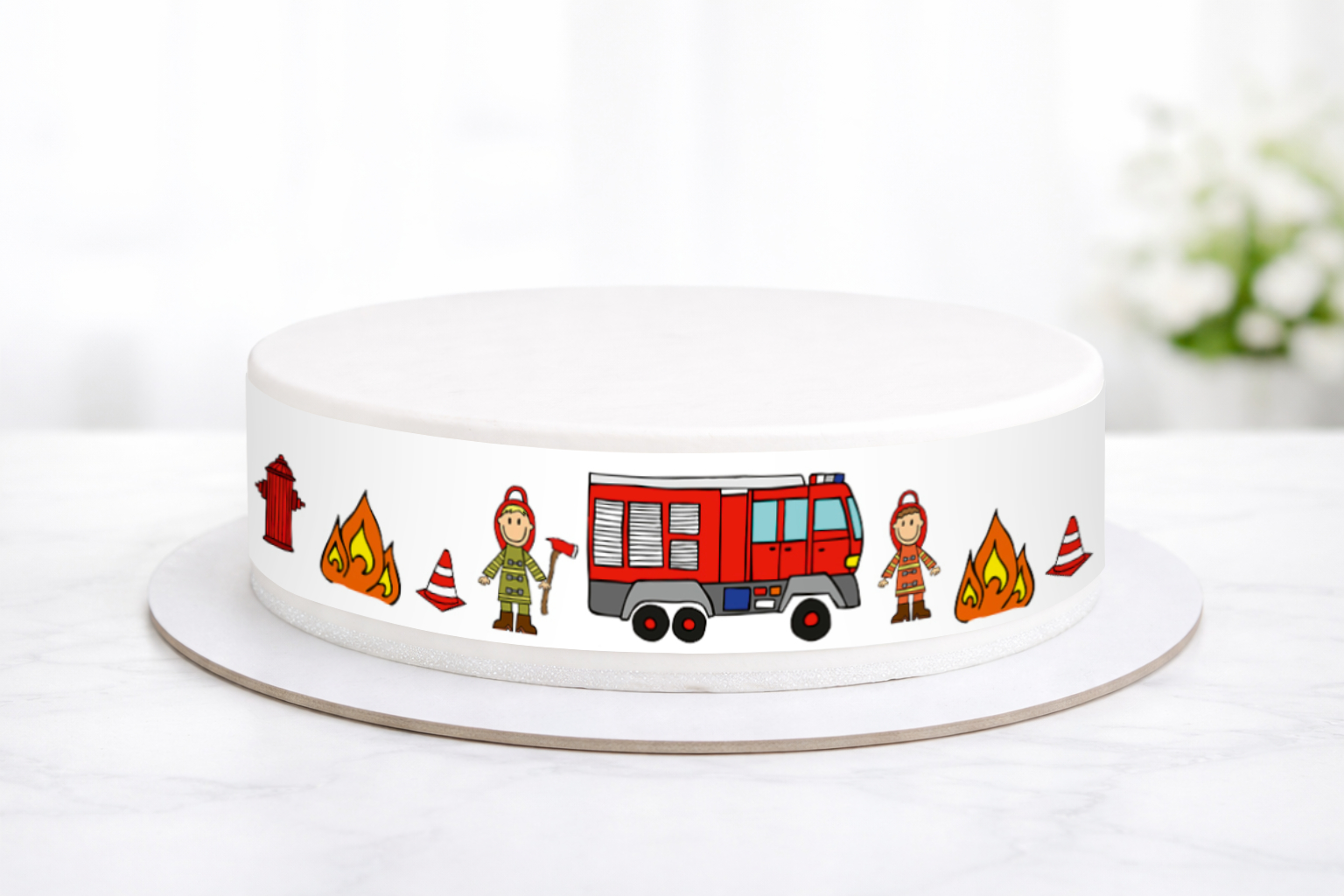 Tortenband Feuerwehr