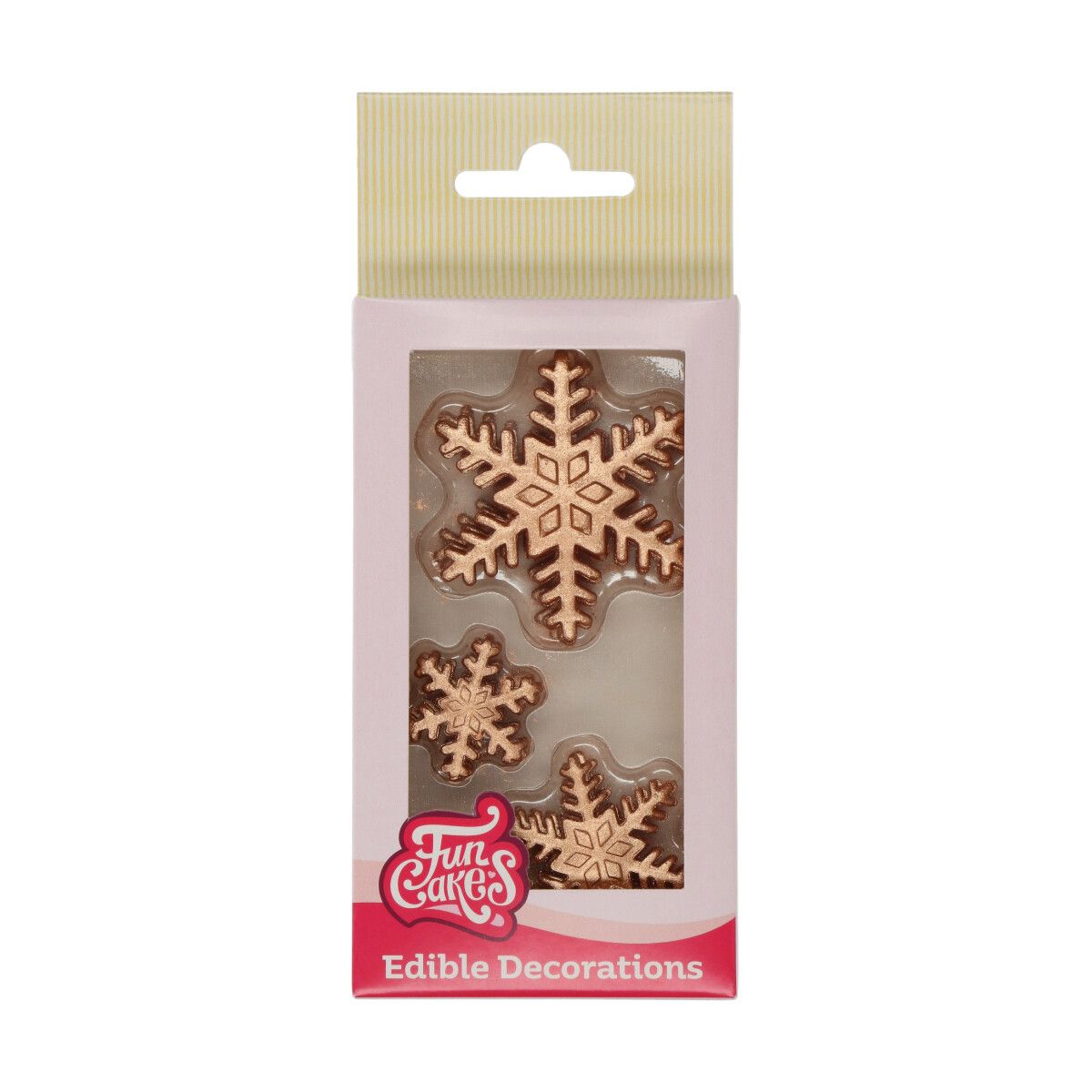 Zuckerdekoration Bronze Eiskristall gemischt Set/12