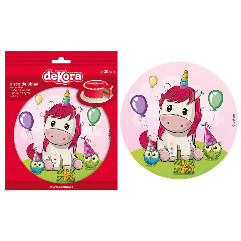 Tortenaufleger Einhorn 20cm