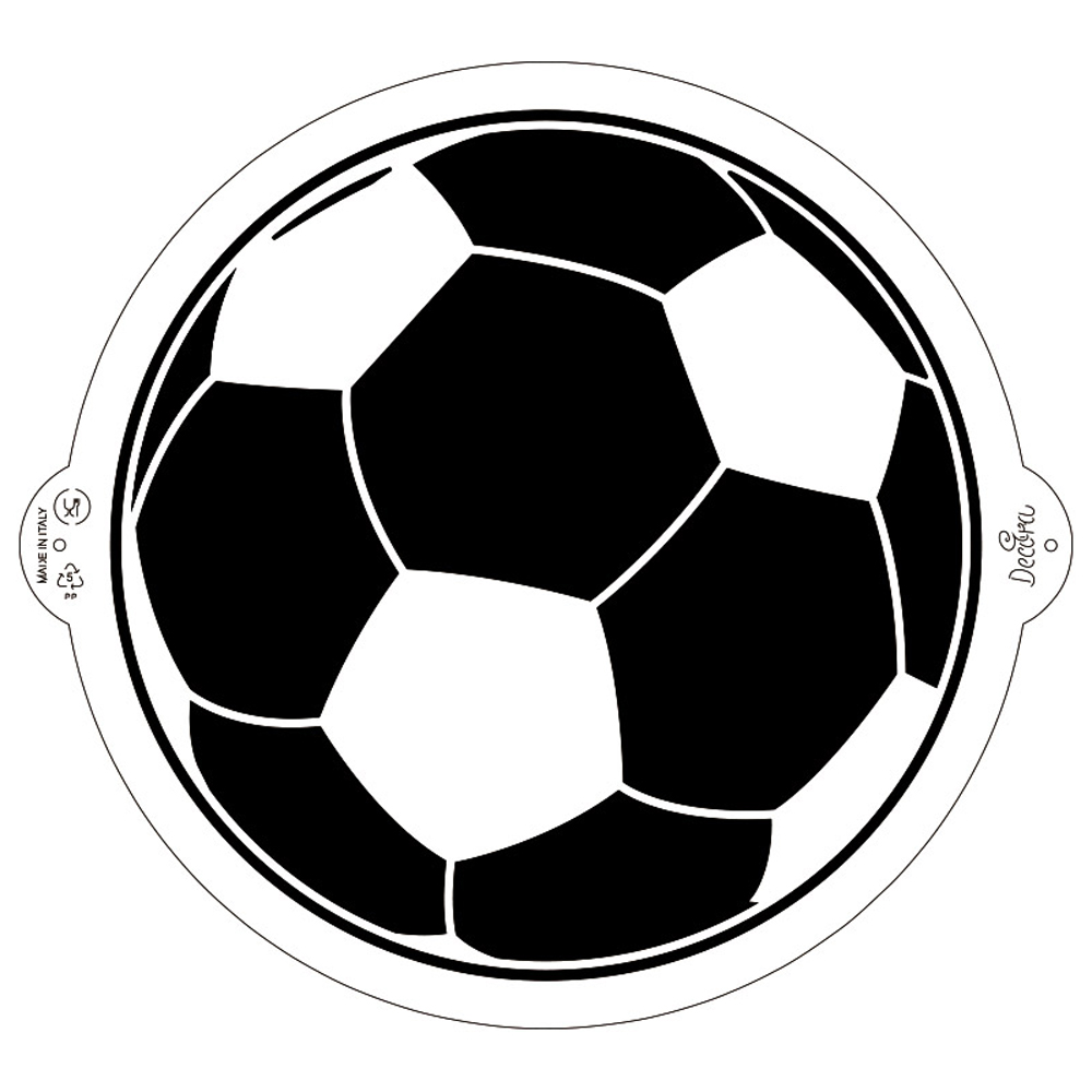 H584 Schablone Fußball