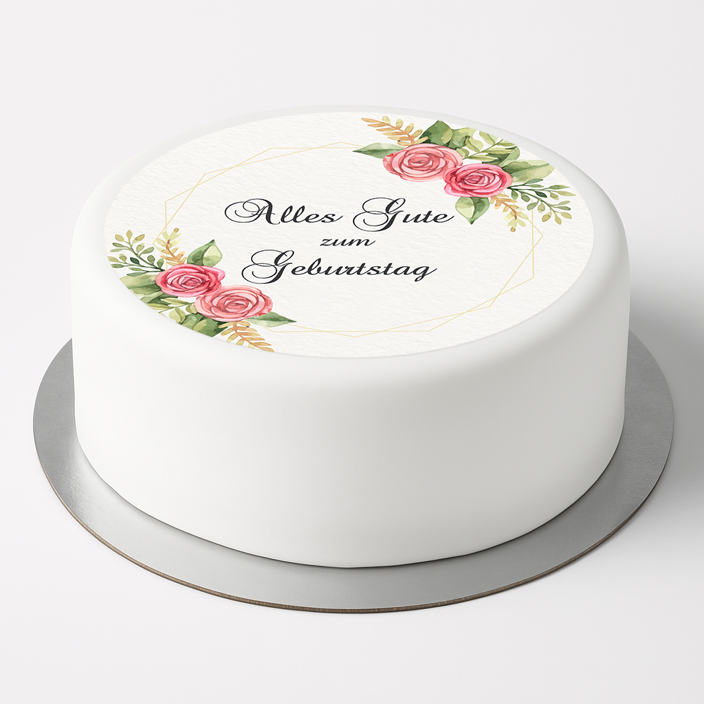 Tortenaufleger Geburtstag