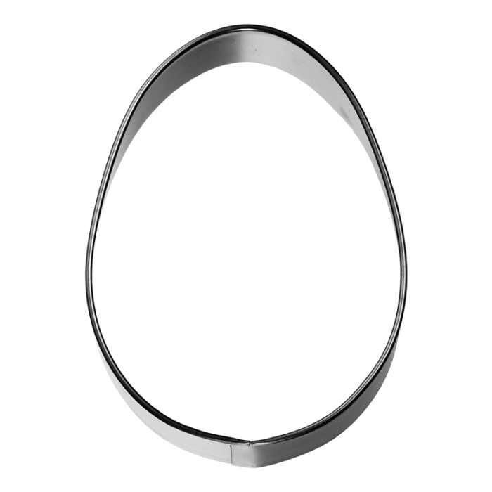 Mini-/Standard-Ausstechform Ei – Edelstahl – 8 cm