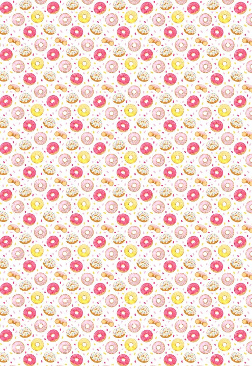 Schokoladen Transferfolie Abziehfolie Donuts Schokoladen Transferfolie Abziehfolie Donuts