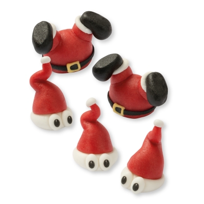 Marzipan Nikolaus Set 12 Stück – Essbare Weihnachtsdeko