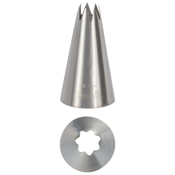 Sterntülle Nr. 16 aus Edelstahl – 11 mm Dekotülle für perfekte Sterne & Rosetten