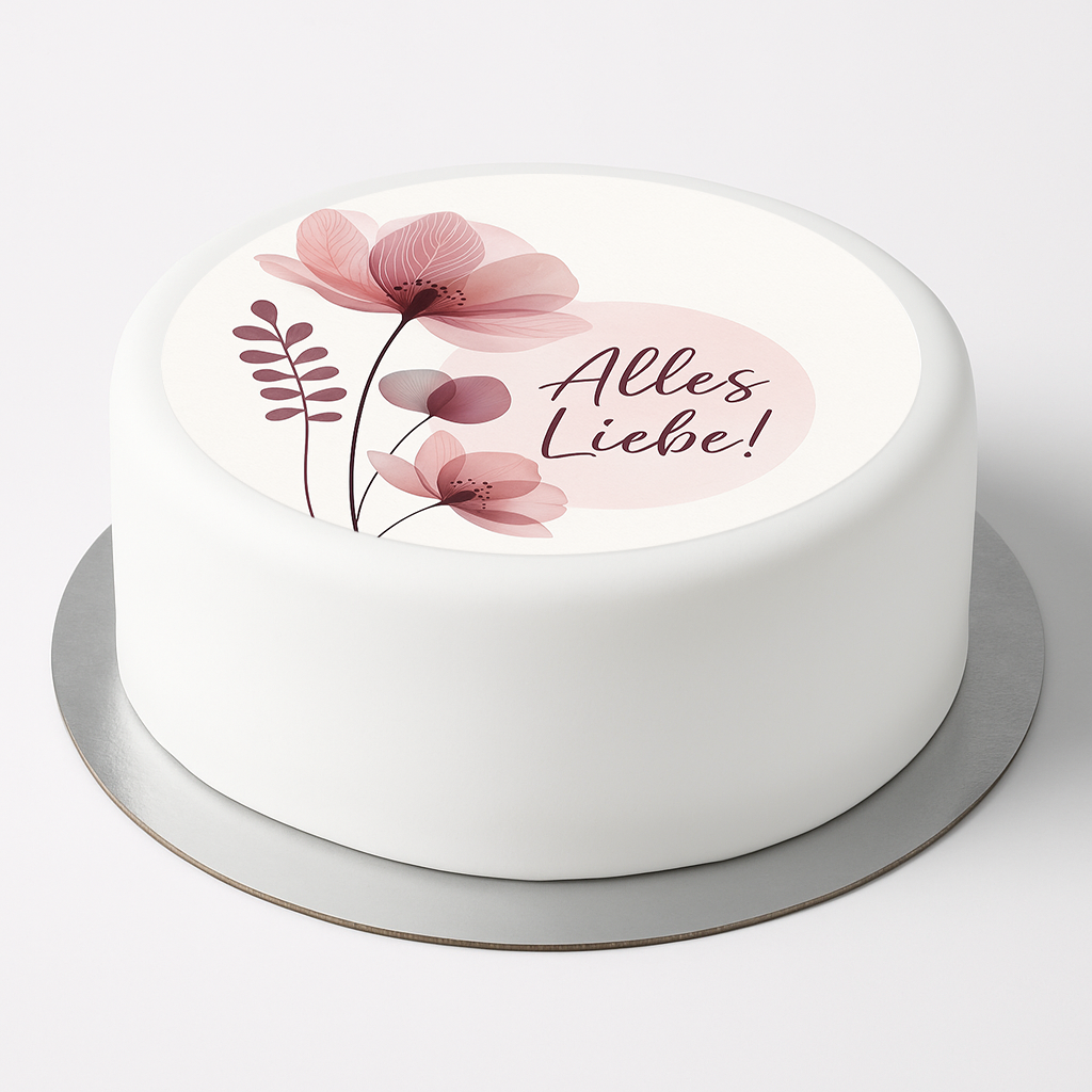 Tortenaufleger Alles Liebe 