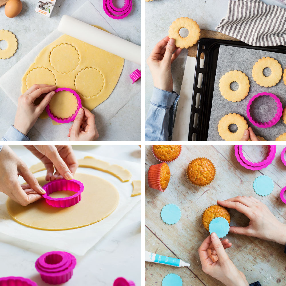 Ausstecherset Rund gewellt – 6-teilig