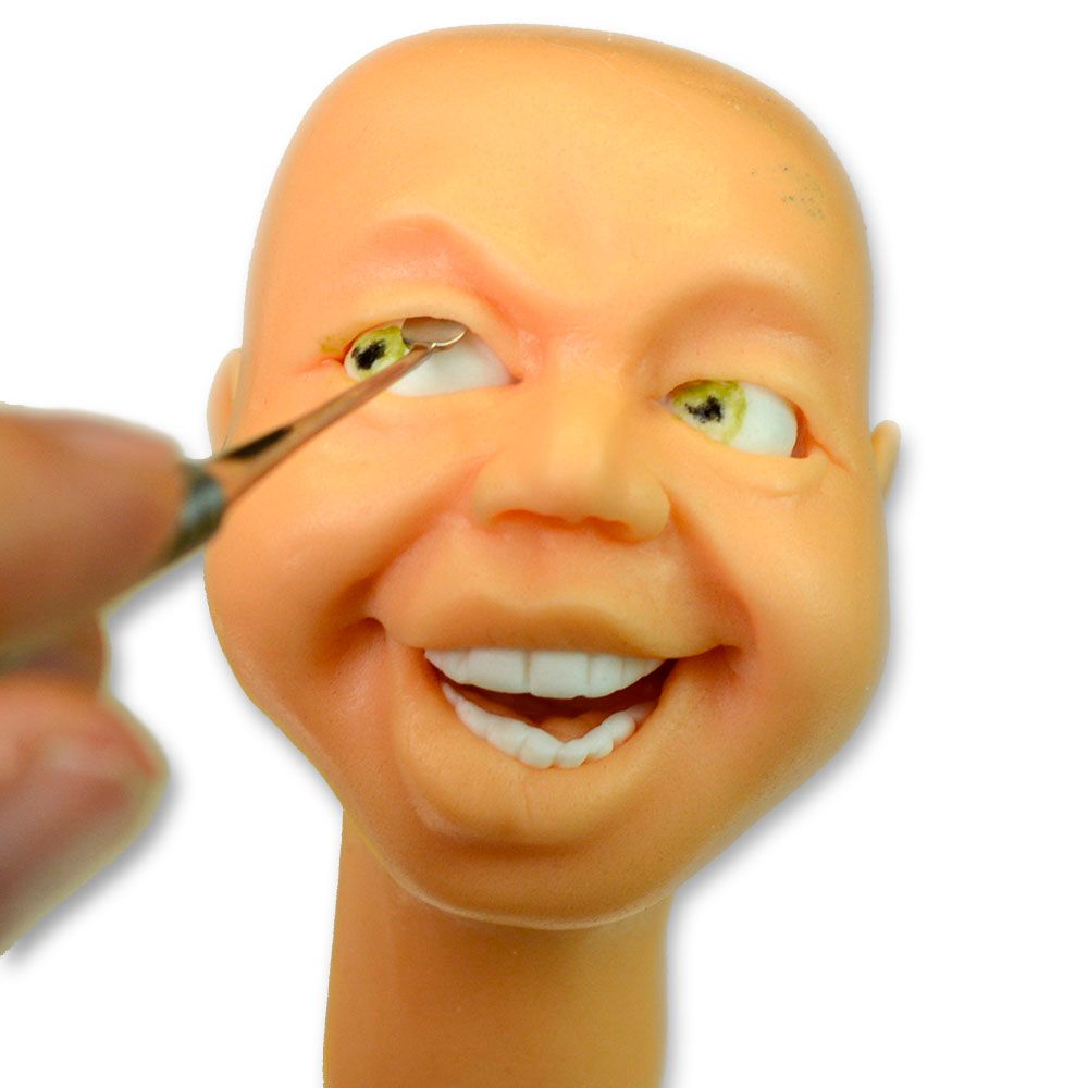 dekofee Edelstahl Werkzeug Nr. 2 – Skalpell & rundes, abgewinkeltes Modellier-Tool | DF0651