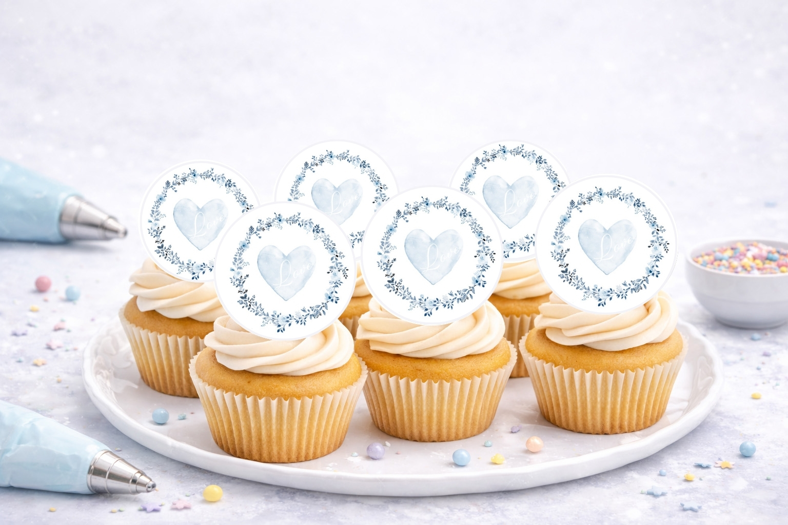 Muffinaufleger Hochzeit 