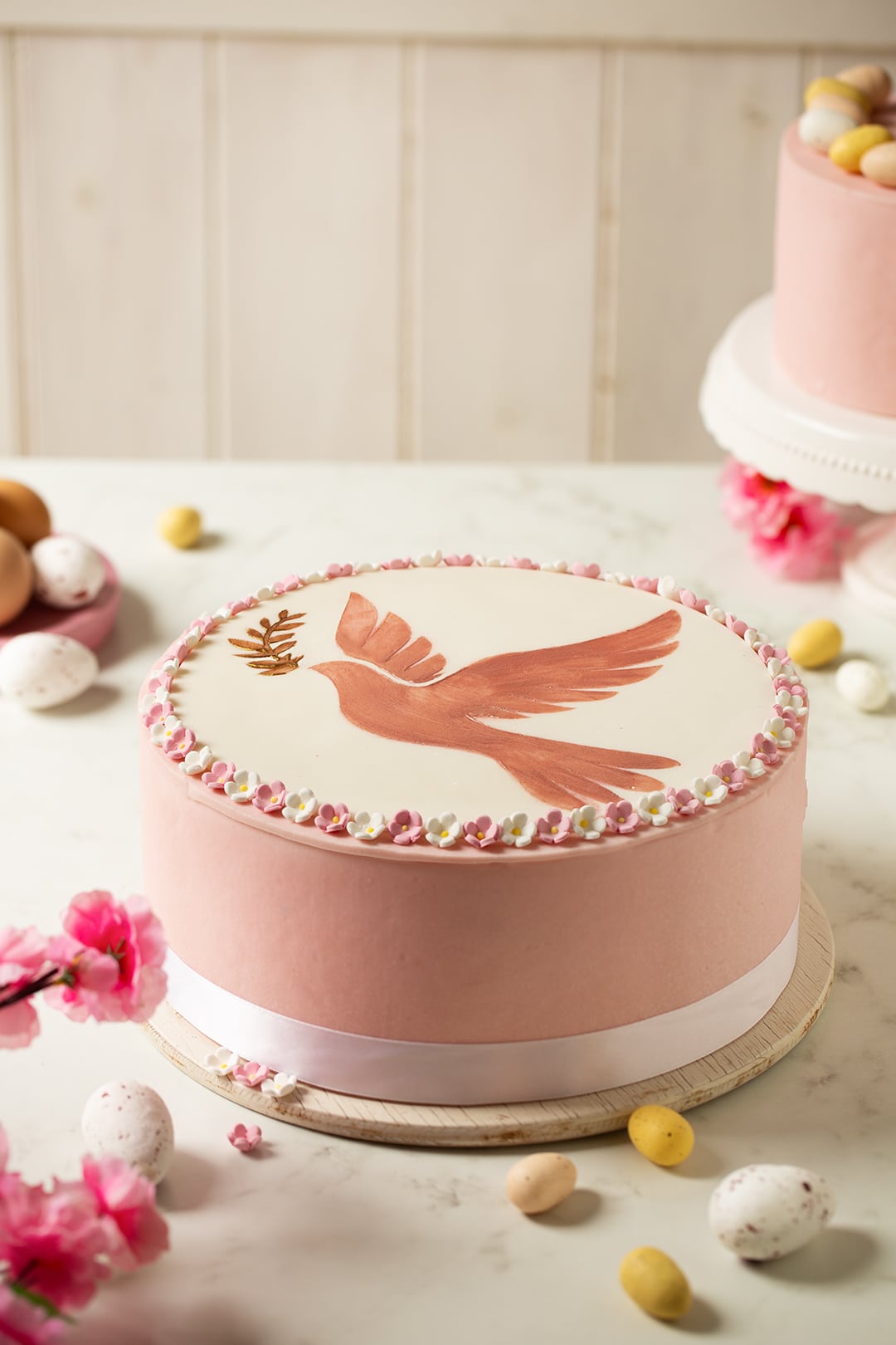 Tortenschablone Taube Ø 25 cm – Food-Stencil für Torten