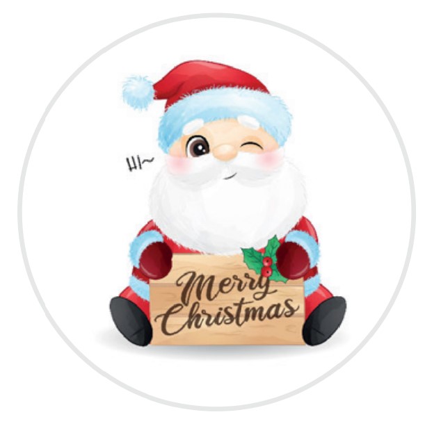 Keksaufleger Weihnachtsmann