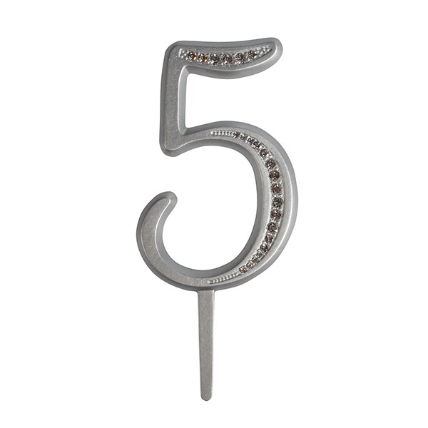 Cake Topper Zahl 5