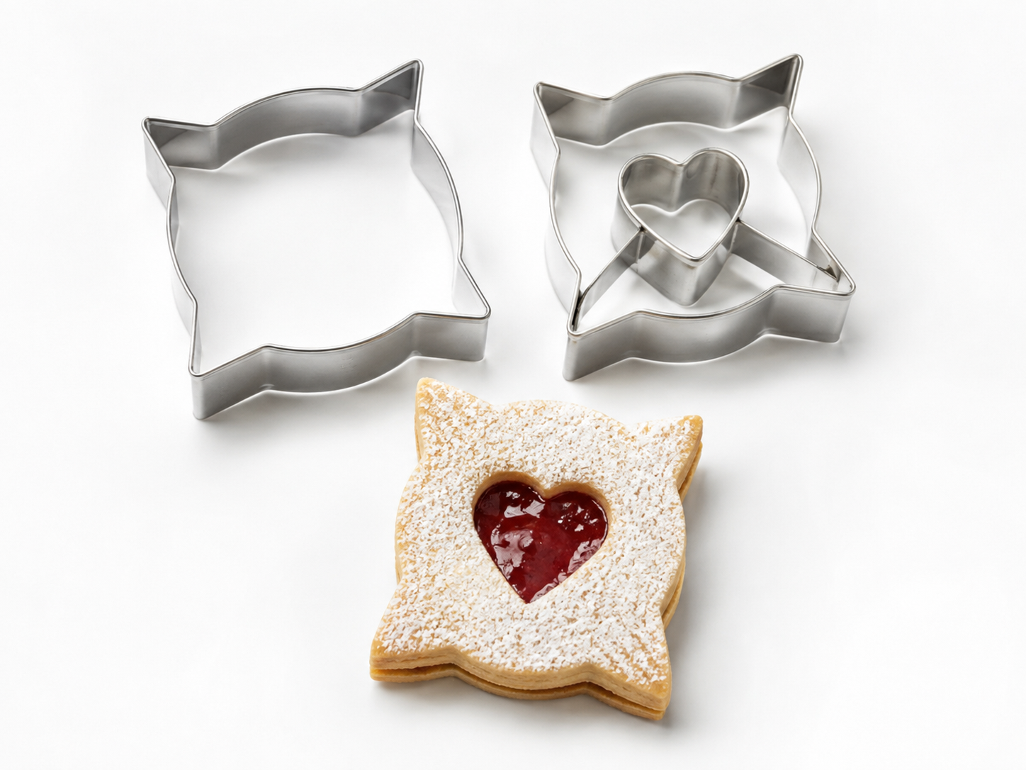 Linzer Ausstecher Polster mit Herz