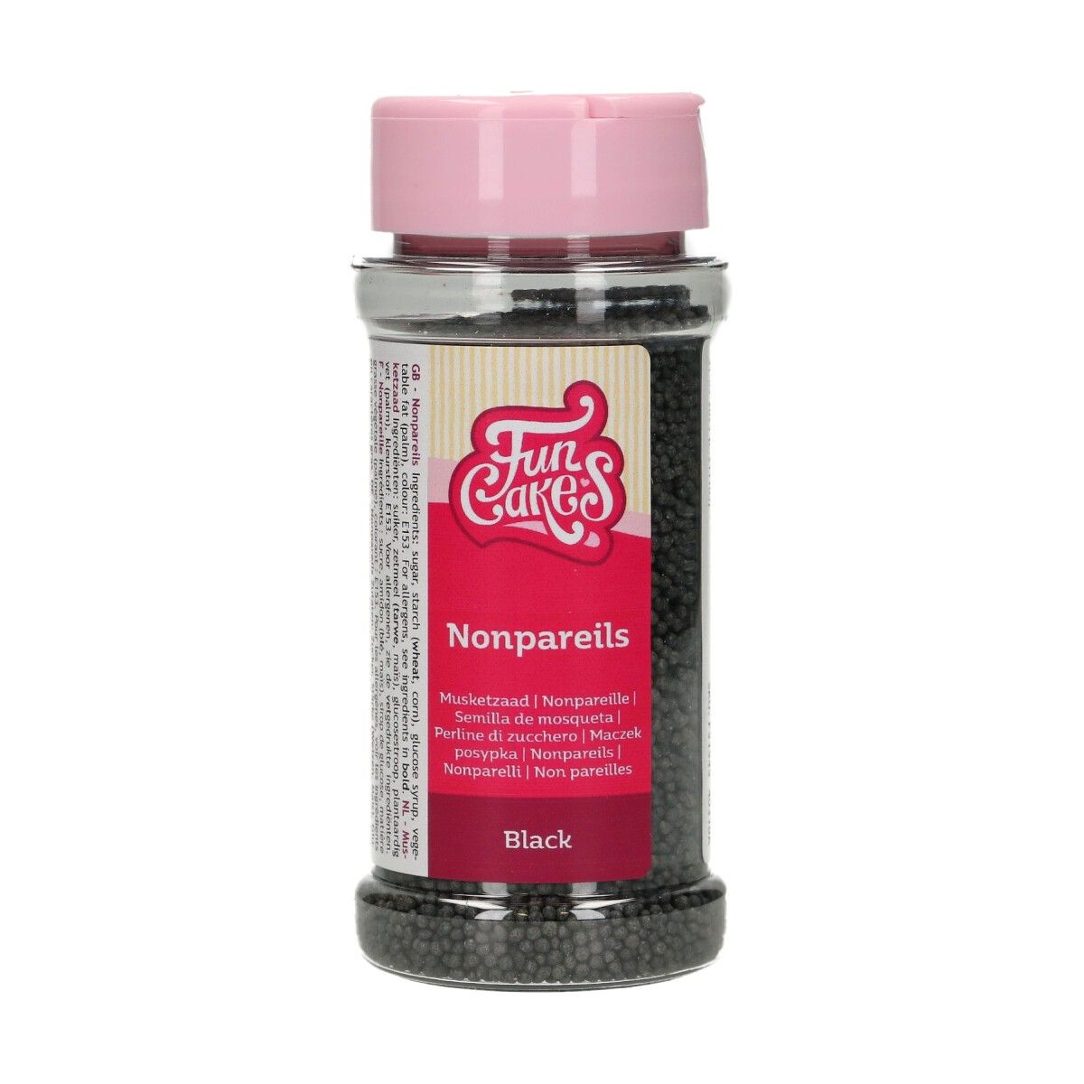 FunCakes Nonpareils Miniperlen schwarz 80g