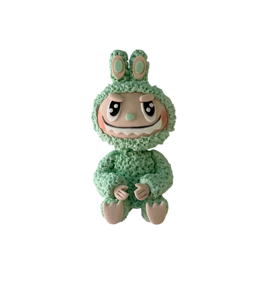 Tortenfigur kleines Monster / hellgrün