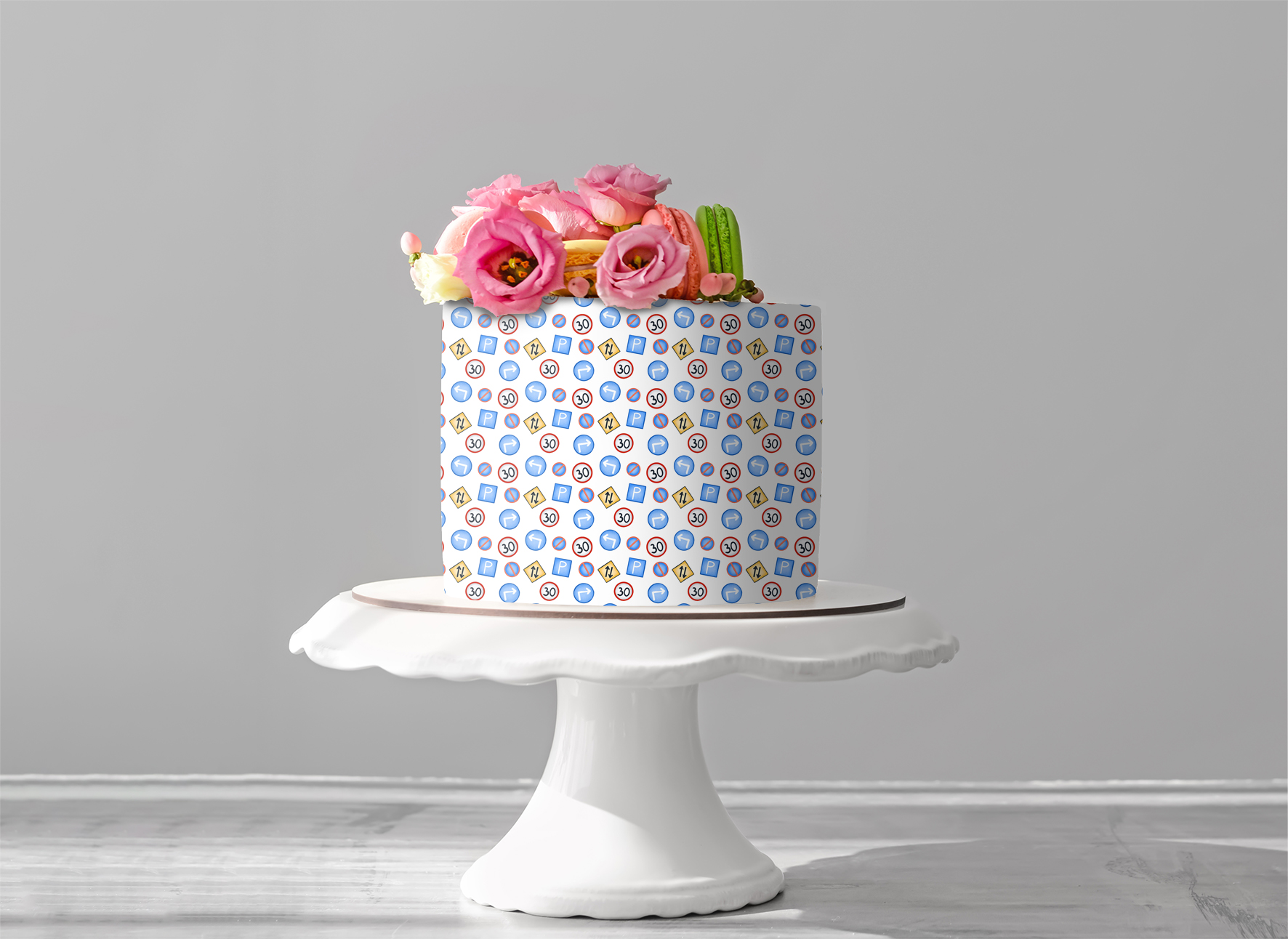Deko Fondant Ferkehrszeichen