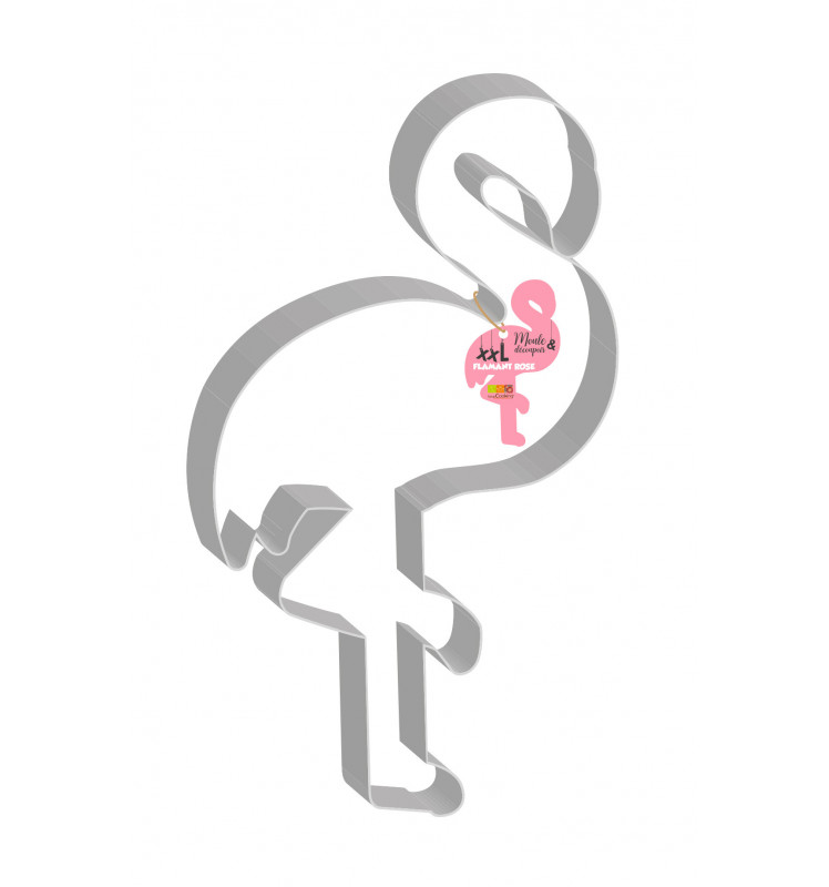 Ausstecher / Backrahmen XXL Flamingo
