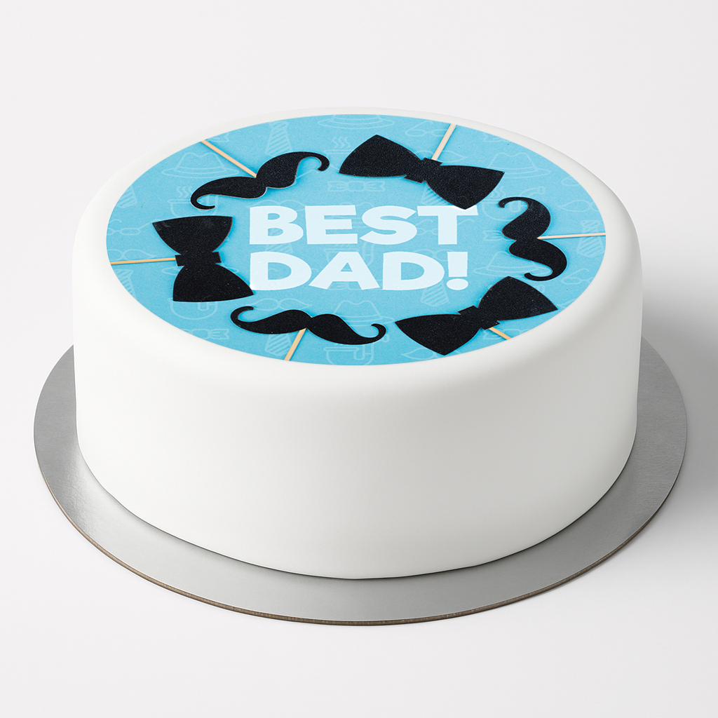 Tortenaufleger Vatertag Bart
