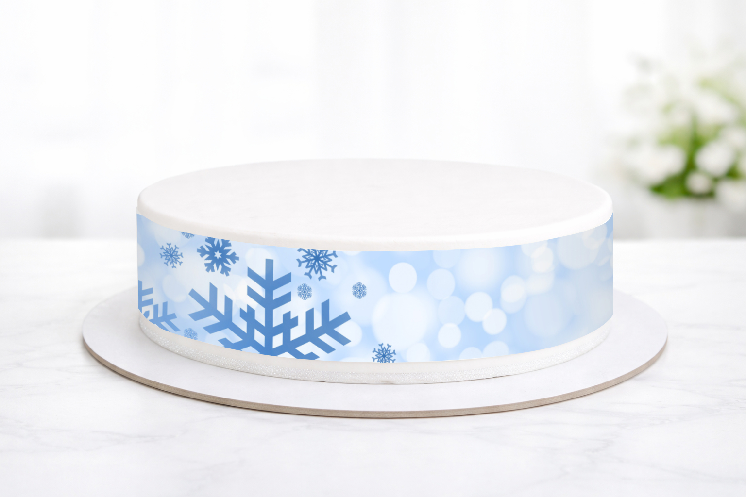Tortenband Schneeflocke