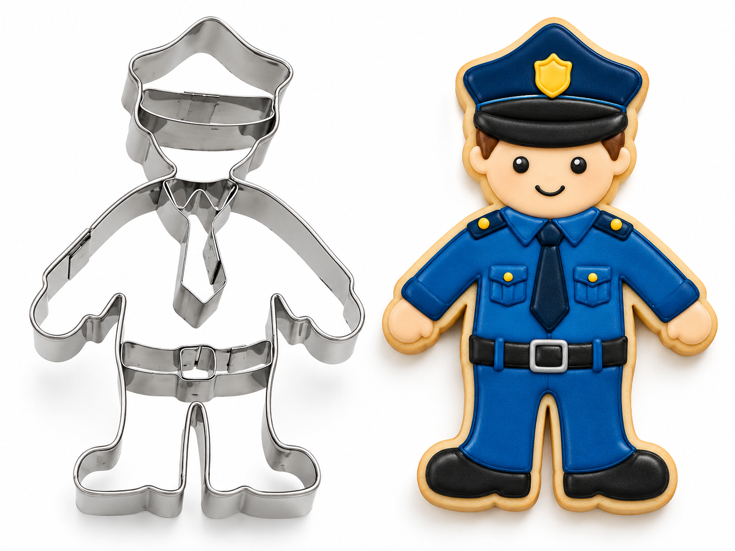 Ausstechform Polizist 8 cm A20