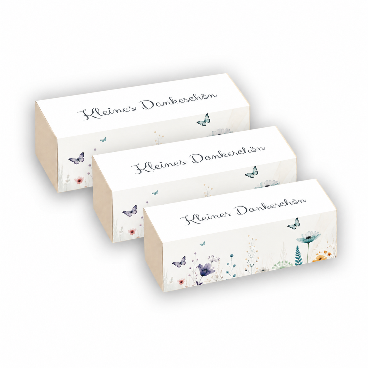 Pralinenstange „Kleines Dankeschön“ – Elegante Geschenkverpackung für 3 Pralinen - 3er Set