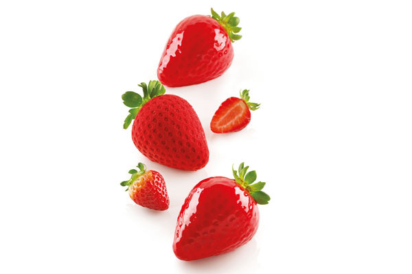 Fragola120 Silikonform 3D Erdbeere