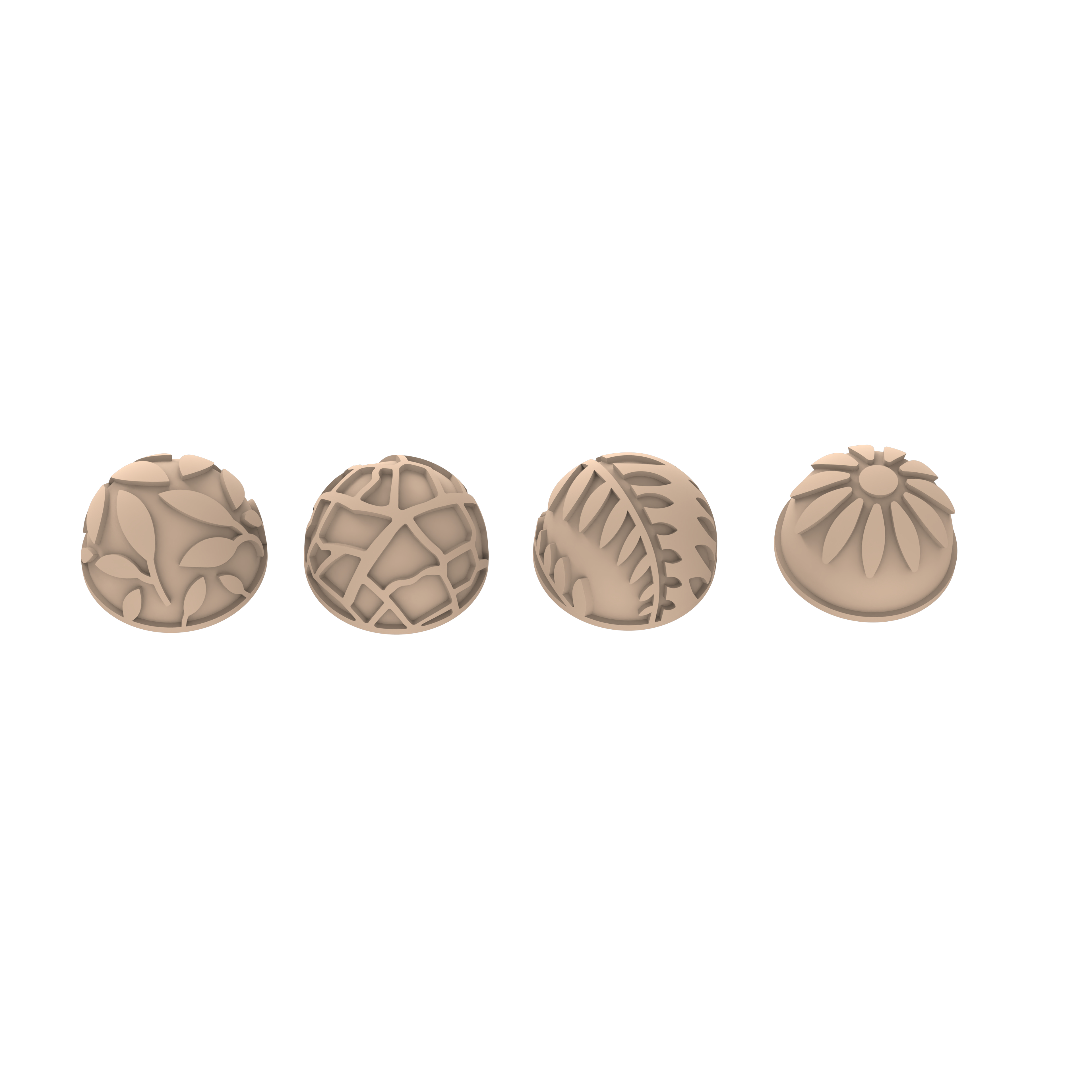 Silikomart Semisfera 01 & Choco Stamp D – Pralinenform mit Dekor-Stempelsystem