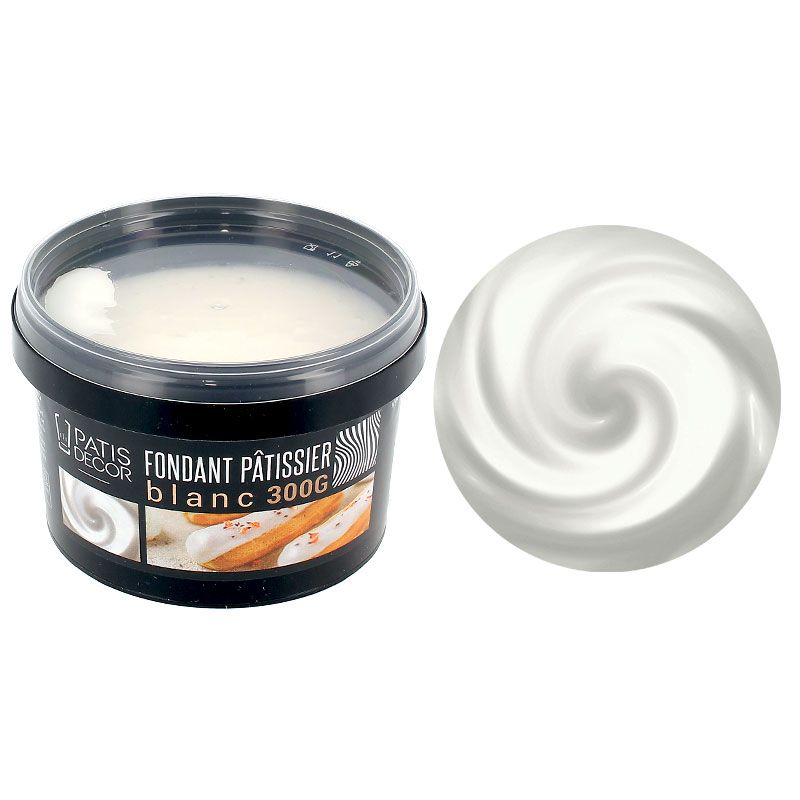 Flüssigfondant Weiß 300 g – Fondantglasur für Eclairs & Gebäck