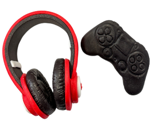 Joystick & Kopfhörer – Zucker-Deko für Torten | Perfekte Gaming-Tortendekoration