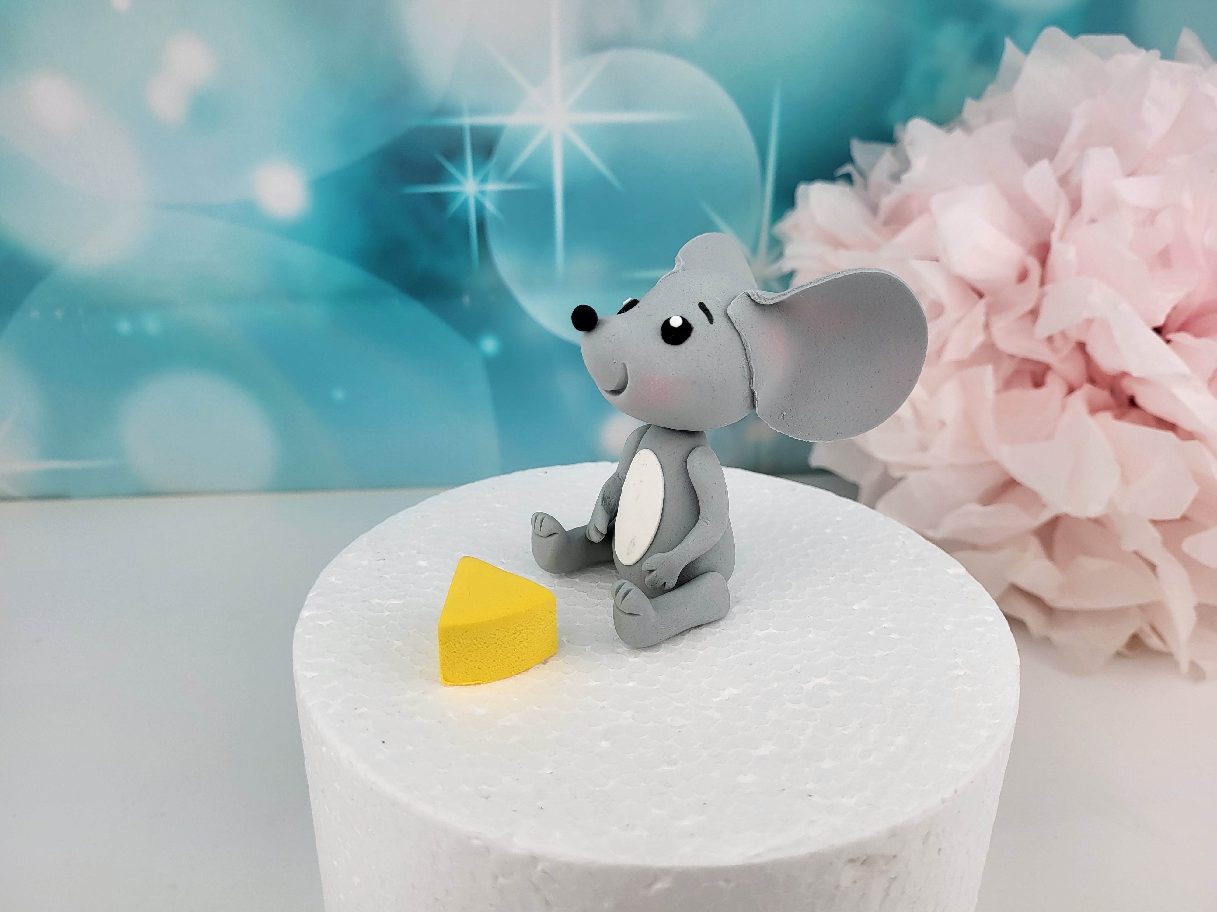 Tortenfigur Maus mit Käse Tortenfigur Maus mit Käse